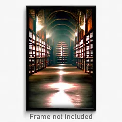 Pixel Art Poster - Giant Cellar (8 Bit Psychedelic Trippy Video Game Print)