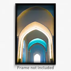 Pixel Art Poster - Pristine Arch (8 Bit Psychedelic Trippy Video Game Print)