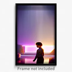 Pixel Art Poster - Upbeat Hideaway (8 Bit Psychedelic Trippy Video Game Print)