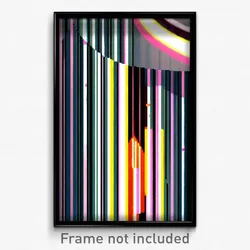Pixel Art Poster - Striped Well (8 Bit Psychedelic Trippy Video Game Print)