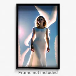 Pixel Art Poster - White Vicarge (8 Bit Psychedelic Trippy Video Game Print)