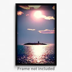 Pixel Art Poster - Dangerous Cay (8 Bit Psychedelic Trippy Video Game Print)