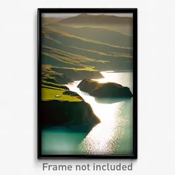 Pixel Art Poster - Unimaginable Inlet (8 Bit Psychedelic Video Game Print)