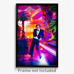 Pixel Art Poster - Vibrant Earldom (8 Bit Psychedelic Trippy Video Game Print)