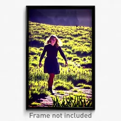 Pixel Art Poster - Shifty Meadow (8 Bit Psychedelic Trippy Video Game Print)