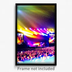 Pixel Art Poster - Lovely Movie Festival (8 Bit Psychedelic Video Game Print)