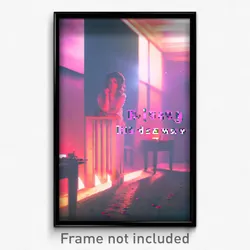 Pixel Art Poster - Rosy Hideaway (8 Bit Psychedelic Trippy Video Game Print)