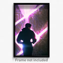 Pixel Art Poster - Voluminous Matrix (8 Bit Psychedelic Trippy Video Game Print)