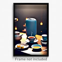 Pixel Art Poster - Neat Tea (8 Bit Psychedelic Trippy Weird Video Game Print)