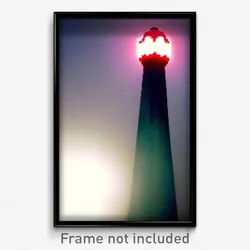 Pixel Art Poster - Ample Beacon (8 Bit Psychedelic Trippy Video Game Print)