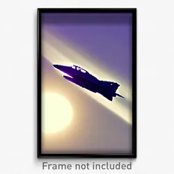 Pixel Art Poster - Distinct Landing (8 Bit Psychedelic Trippy Video Game Print)