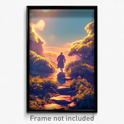 Pixel Art Poster - Unsightly Moor (8 Bit Psychedelic Trippy Video Game Print)