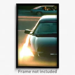 Pixel Art Poster - Calm Car (8 Bit Psychedelic Trippy Weird Video Game Print)