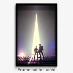 Pixel Art Poster - Acidic Space (8 Bit Psychedelic Trippy Video Game Print)