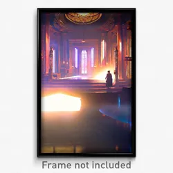 Pixel Art Poster - Memorable Lair (8 Bit Psychedelic Trippy Video Game Print)