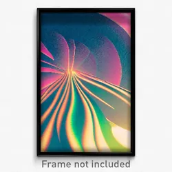Pixel Art Poster - Swirly Vicarge (8 Bit Psychedelic Trippy Video Game Print)