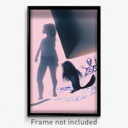 Pixel Art Poster - Strange Drawing (8 Bit Psychedelic Trippy Video Game Print)
