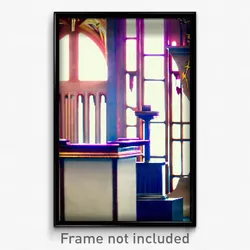 Pixel Art Poster - Neat Pulpit (8 Bit Psychedelic Trippy Weird Video Game Print)