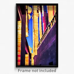 Pixel Art Poster - Tremendous Mexican Architecture (8 Bit Video Game Print)
