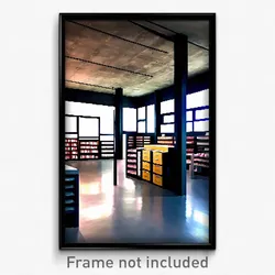 Pixel Art Poster - Concrete Vinyl Store (8 Bit Psychedelic Video Game Print)