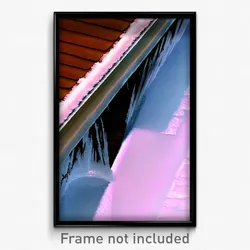 Pixel Art Poster - Frozen Gutter (8 Bit Psychedelic Trippy Video Game Print)