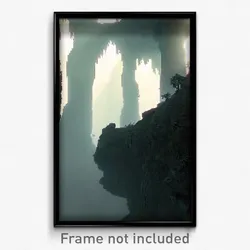 Pixel Art Poster - Creepy Karst (8 Bit Psychedelic Trippy Video Game Print)