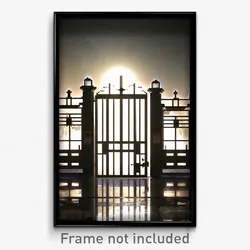 Pixel Art Poster - Outstanding Gate (8 Bit Psychedelic Trippy Video Game Print)