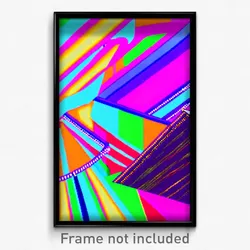 Pixel Art Poster - Multicolored Movie Festival (8 Bit Video Game Print)