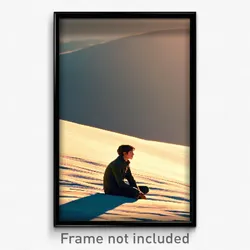 Pixel Art Poster - Thoughtful Ridge (8 Bit Psychedelic Trippy Video Game Print)