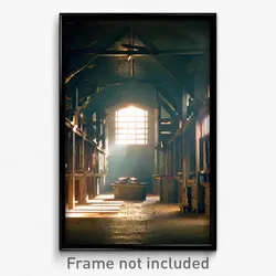Pixel Art Poster - Noted Stable (8 Bit Psychedelic Trippy Video Game Print)