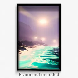 Pixel Art Poster - Captivating Runoff (8 Bit Psychedelic Video Game Print)