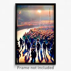 Pixel Art Poster - Infamous March (8 Bit Psychedelic Trippy Video Game Print)