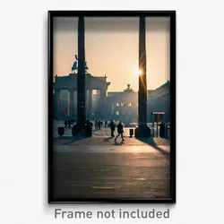 Pixel Art Poster - Barren Berlin (8 Bit Psychedelic Trippy Video Game Print)