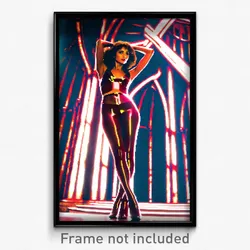 Pixel Art Poster - Glossy Chantry (8 Bit Psychedelic Trippy Video Game Print)