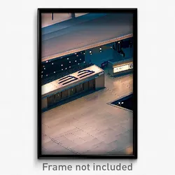 Pixel Art Poster - Immaculate Bank (8 Bit Psychedelic Trippy Video Game Print)