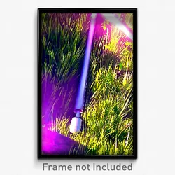 Pixel Art Poster - Vibrating Grass (8 Bit Psychedelic Trippy Video Game Print)