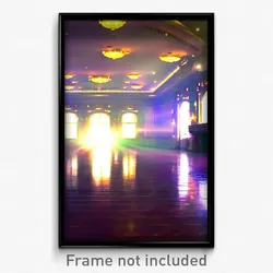 Pixel Art Poster - Unknown Ballroom (8 Bit Psychedelic Trippy Video Game Print)