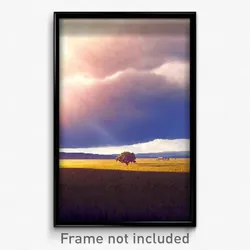 Pixel Art Poster - Thunderous Pasture (8 Bit Psychedelic Video Game Print)