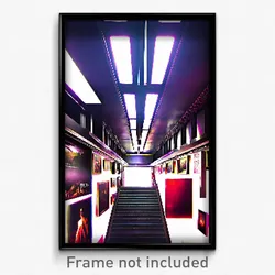 Pixel Art Poster - Metallic Gallery (8 Bit Psychedelic Trippy Video Game Print)