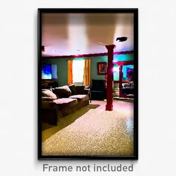 Pixel Art Poster - Authentic Entertainment Room (8 Bit Video Game Print)
