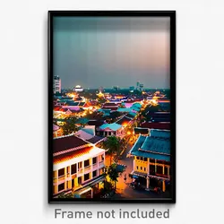 Pixel Art Poster - Dry Thai City (8 Bit Psychedelic Trippy Video Game Print)