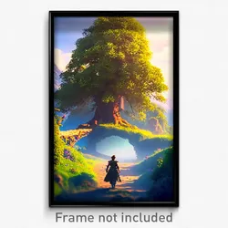 Pixel Art Poster - Meek Shire (8 Bit Psychedelic Trippy Weird Video Game Print)