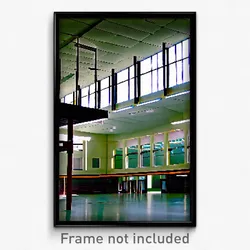 Pixel Art Poster - Huge High School (8 Bit Psychedelic Trippy Video Game Print)
