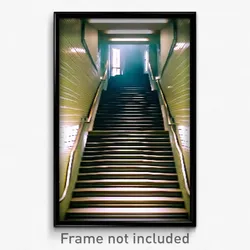 Pixel Art Poster - Ordinary Stair (8 Bit Psychedelic Trippy Video Game Print)
