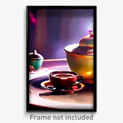 Pixel Art Poster - Dangerous Tea (8 Bit Psychedelic Trippy Video Game Print)