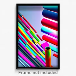 Pixel Art Poster - Colorful Tube (8 Bit Psychedelic Trippy Video Game Print)
