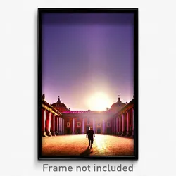Pixel Art Poster - Elderly Hermitage (8 Bit Psychedelic Trippy Video Game Print)