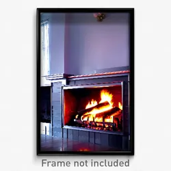 Pixel Art Poster - Accomplished Fireplace (8 Bit Psychedelic Video Game Print)