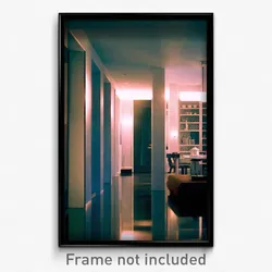 Pixel Art Poster - Modern Parsonage (8 Bit Psychedelic Trippy Video Game Print)