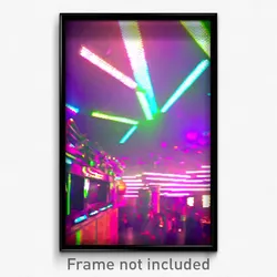 Pixel Art Poster - Acidic Discotheque (8 Bit Psychedelic Video Game Print)